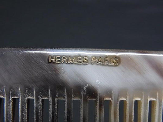 HERMES エルメス 櫛 コーム - ライトブラウン系 バッファローホーン ユニセックス