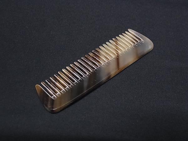 HERMES エルメス 櫛 コーム - ライトブラウン系 バッファローホーン ユニセックス