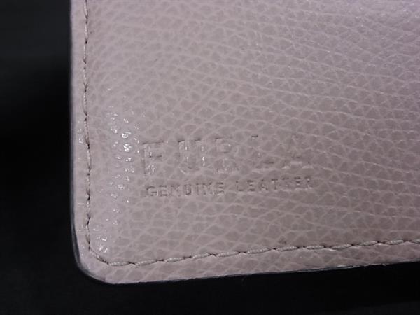 FURLA フルラ 二つ折り財布 カメリアM コンパクト ウォレット - グレー系 レザー レディース ゴールド金具