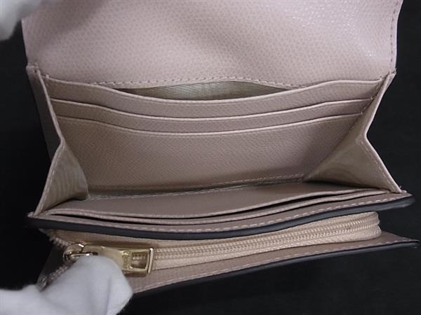 FURLA フルラ 二つ折り財布 カメリアM コンパクト ウォレット - グレー系 レザー レディース ゴールド金具