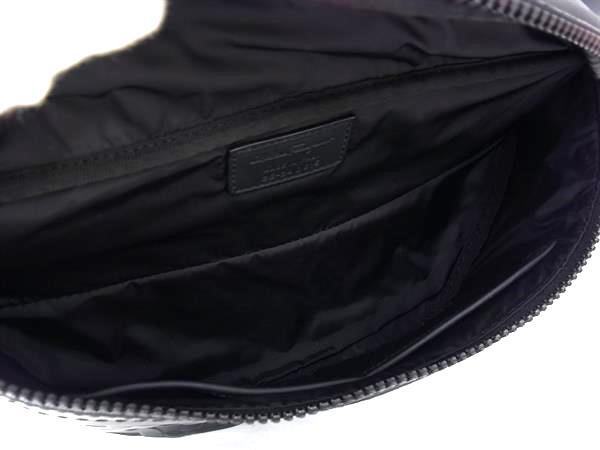 Salvatore Ferragamo フェラガモ ボディバッグ ガンチーニ ウエストバッグ 24 0615 ブラック系 PVC レザー メンズ 美品