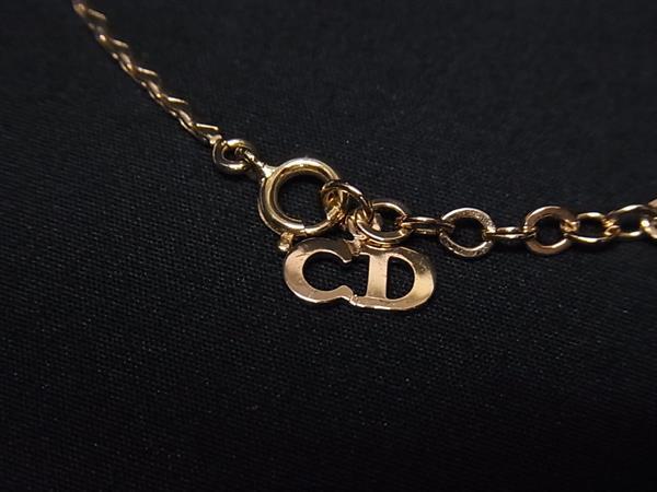 Christian Dior クリスチャンディオール ネックレス ヴィンテージ パール ネックレス - ゴールド メタル ラインストーン フェイクパール レディース 美品