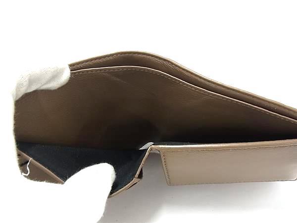 BALENCIAGA バレンシアガ 二つ折り財布 SIGNATURE SQUARE FOLDED COIN WALLET 594315 ブラウン系 PVC レザー メンズ ロゴ 美品