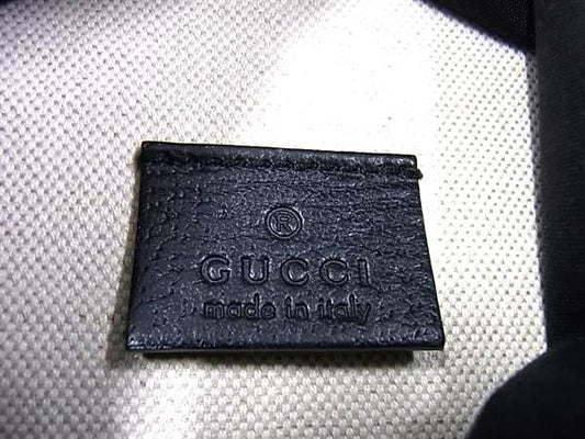 GUCCI グッチ トートバッグ ロゴプリント ミディアムトート 575140 ブラック コーティングキャンバス ユニセックス 美品