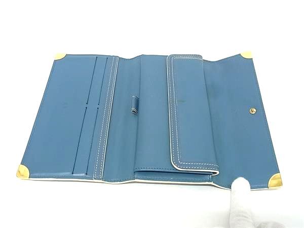 LOUIS VUITTON ルイヴィトン 長財布 スハリ ポルトトレゾール・インターナショナル M91837 ブルー系 レザー レディース