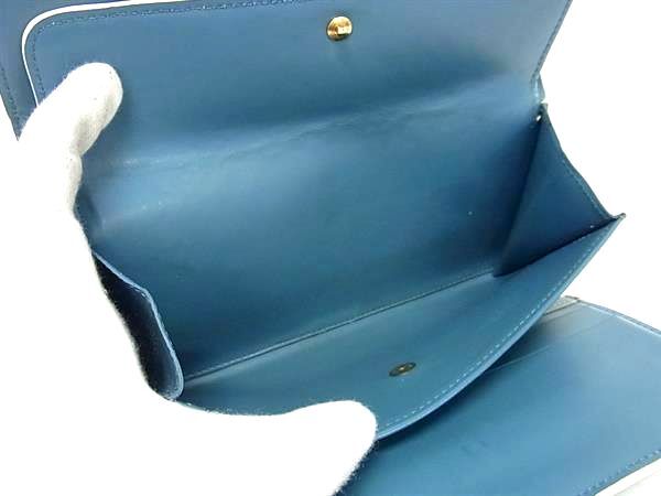 LOUIS VUITTON ルイヴィトン 長財布 スハリ ポルトトレゾール・インターナショナル M91837 ブルー系 レザー レディース