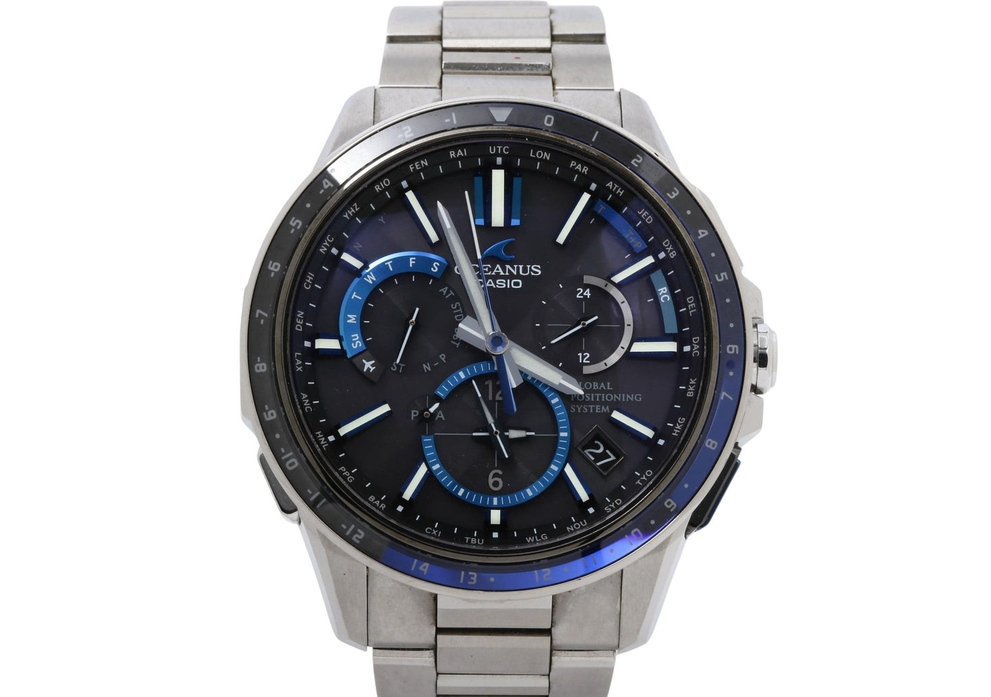 CASIO カシオ 時計 オシアナス OCWG11001AJF ブラック文字盤 チタン メンズ アナログ