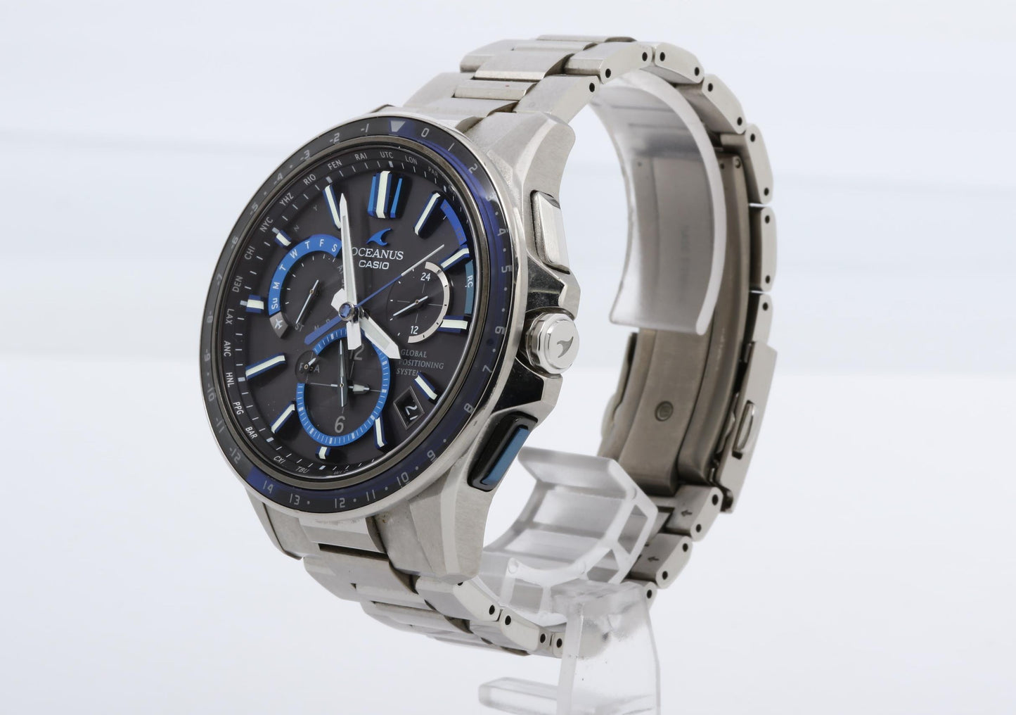 CASIO カシオ 時計 オシアナス OCWG11001AJF ブラック文字盤 チタン メンズ アナログ