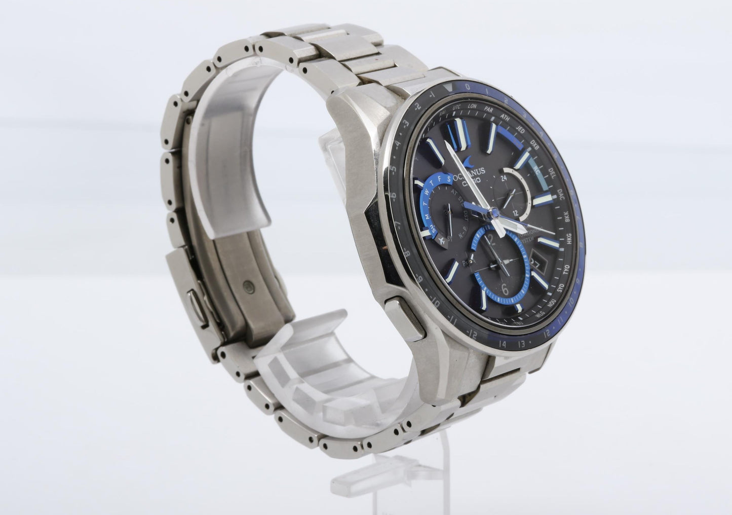 CASIO カシオ 時計 オシアナス OCWG11001AJF ブラック文字盤 チタン メンズ アナログ