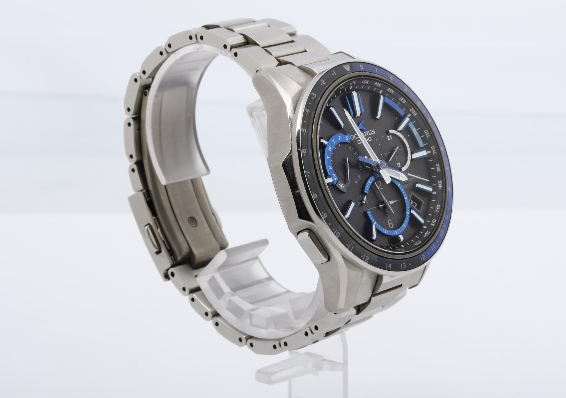 CASIO カシオ 時計 オシアナス OCWG11001AJF ブラック文字盤 チタン メンズ アナログ