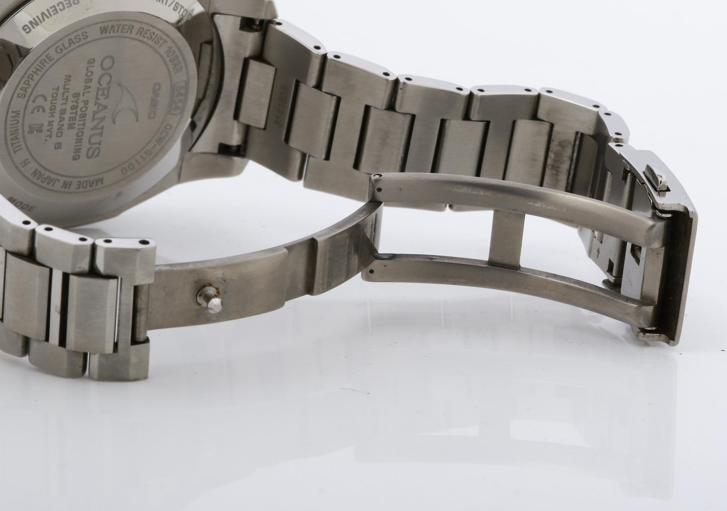 CASIO カシオ 時計 オシアナス OCWG11001AJF ブラック文字盤 チタン メンズ アナログ