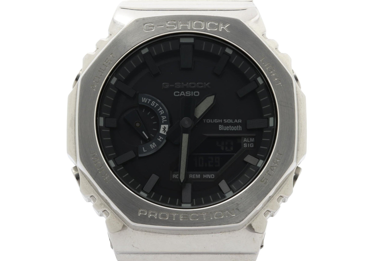 CASIO カシオ 時計 GSHOCK FULL METAL 2100 Series GMB2100D1AJF ブラック文字盤 ステンレススチール メンズ デジアナ