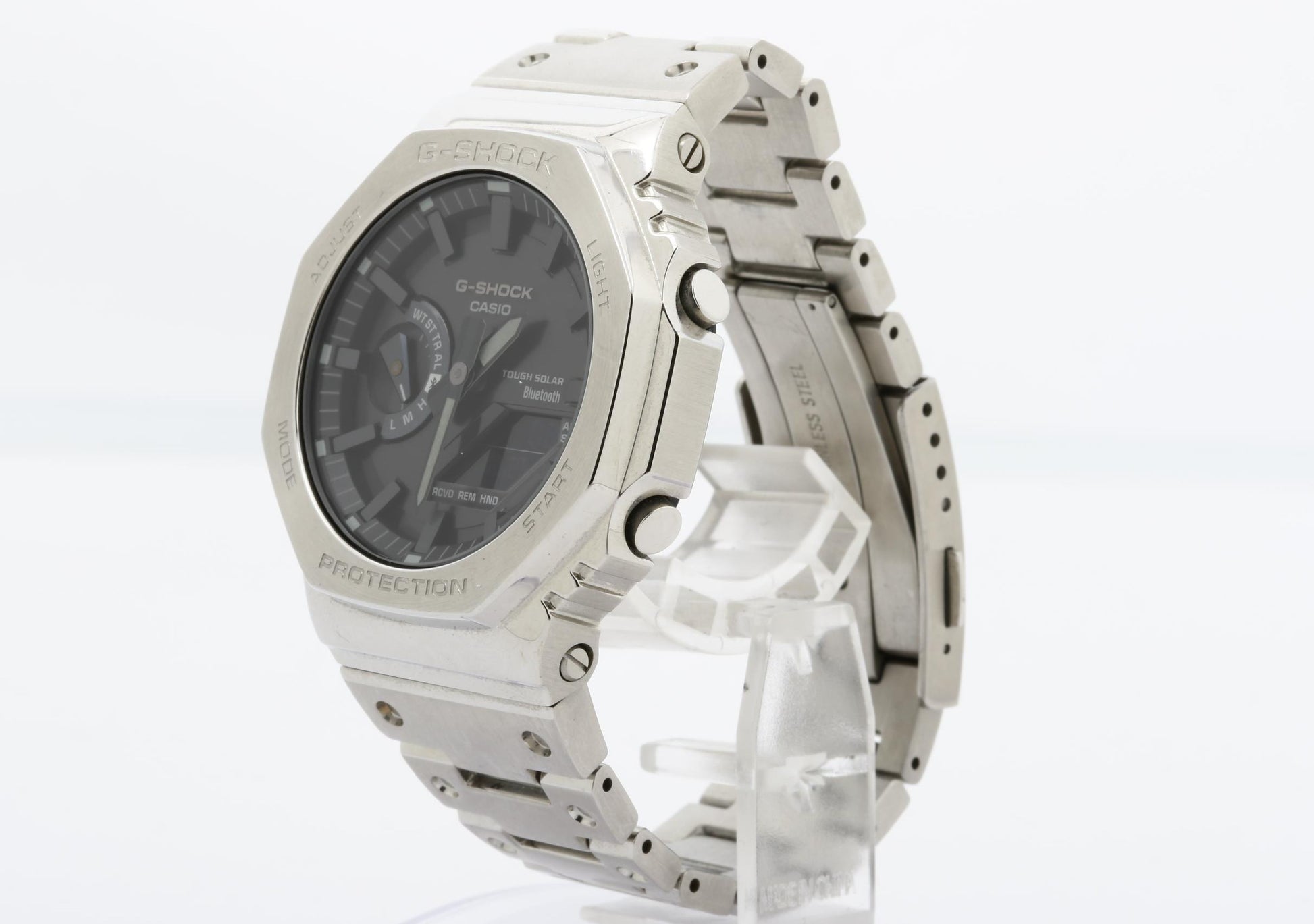 CASIO カシオ 時計 GSHOCK FULL METAL 2100 Series GMB2100D1AJF ブラック文字盤 ステンレススチール メンズ デジアナ