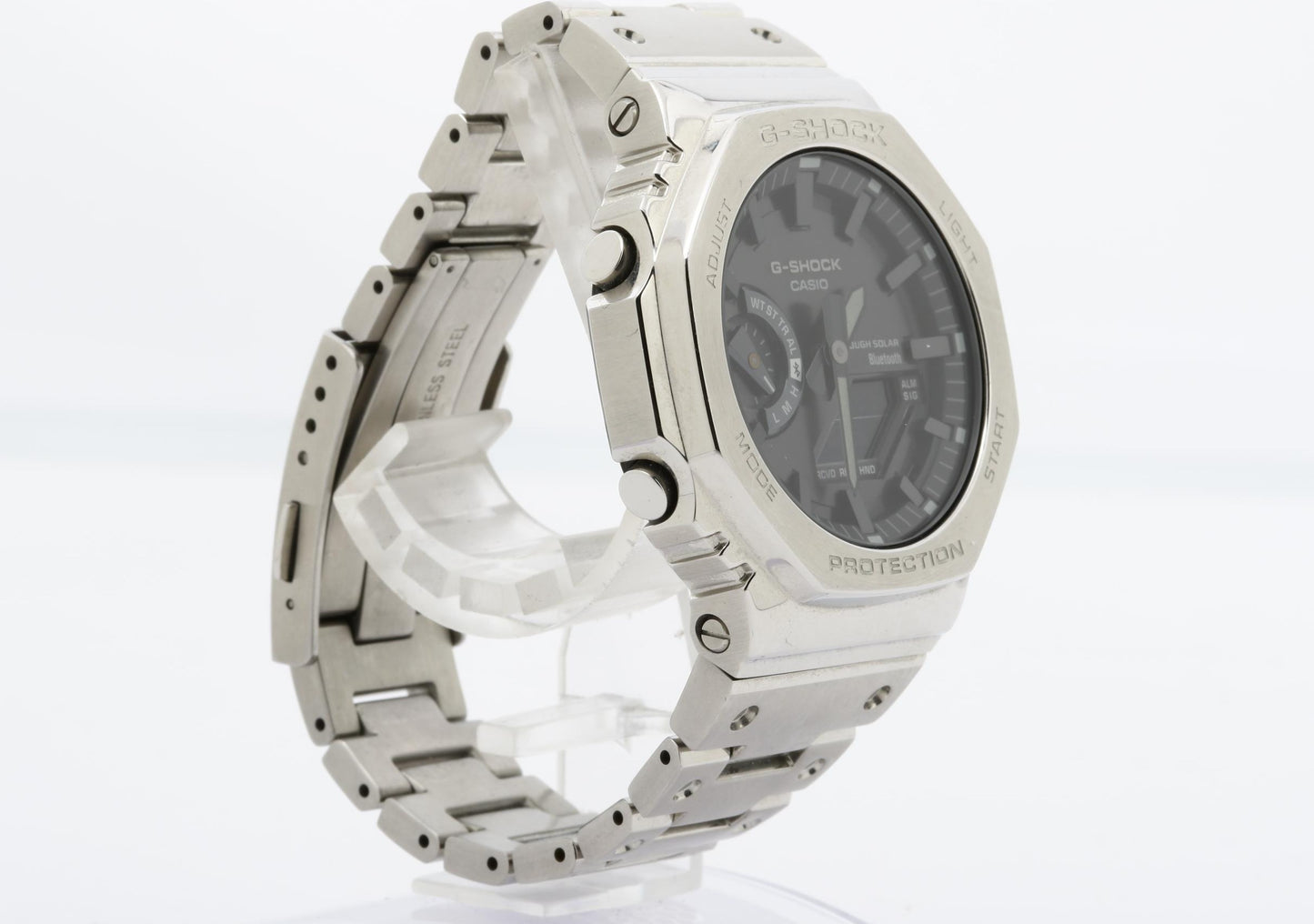 CASIO カシオ 時計 GSHOCK FULL METAL 2100 Series GMB2100D1AJF ブラック文字盤 ステンレススチール メンズ デジアナ