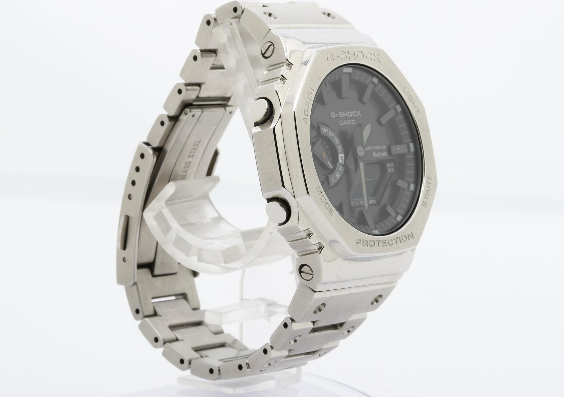 CASIO カシオ 時計 GSHOCK FULL METAL 2100 Series GMB2100D1AJF ブラック文字盤 ステンレススチール メンズ デジアナ