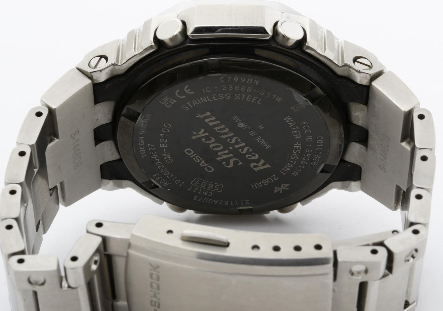 CASIO カシオ 時計 GSHOCK FULL METAL 2100 Series GMB2100D1AJF ブラック文字盤 ステンレススチール メンズ デジアナ