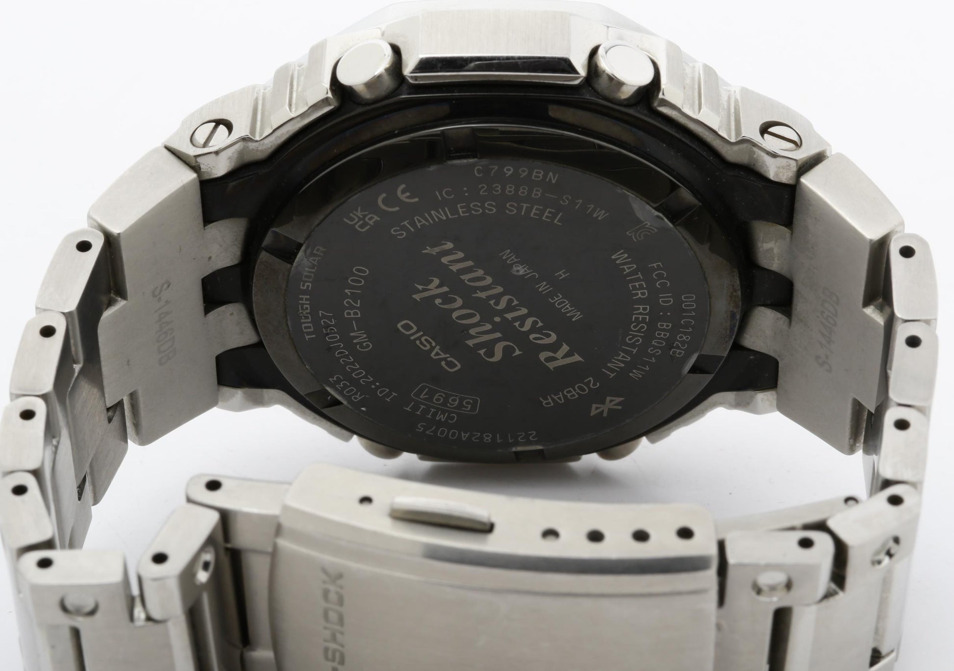 CASIO カシオ 時計 GSHOCK FULL METAL 2100 Series GMB2100D1AJF ブラック文字盤 ステンレススチール メンズ デジアナ