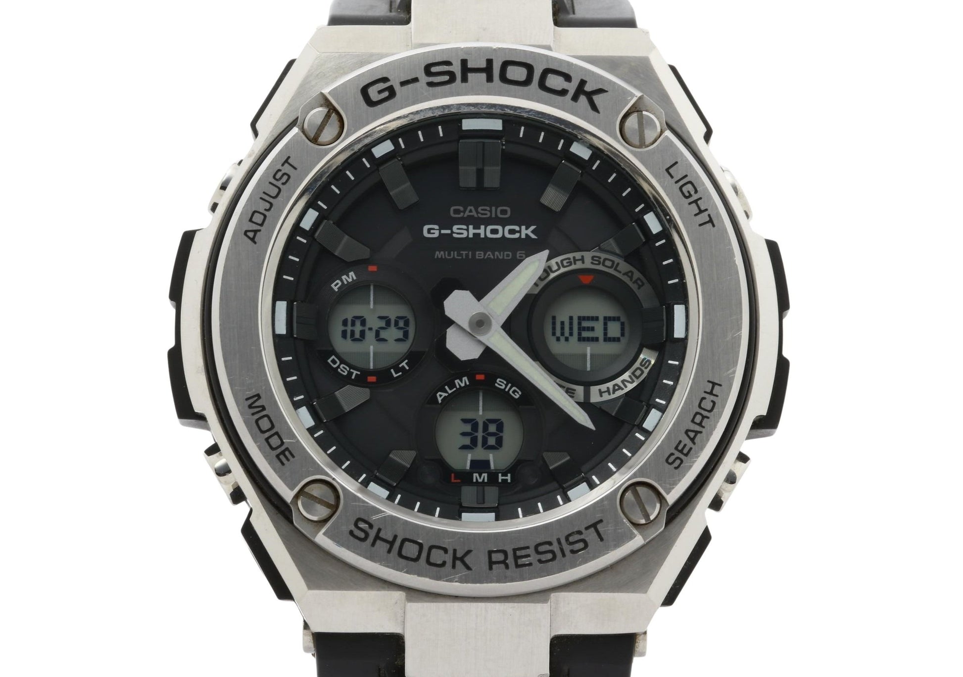 CASIO カシオ 時計 GSHOCK GSTEEL GSTW100 Series GSTW1101AJF ブラック文字盤 樹脂／ステンレススチール メンズ デジアナ