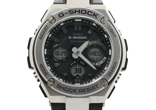 CASIO カシオ 時計 GSHOCK GSTEEL GSTW100 Series GSTW1101AJF ブラック文字盤 樹脂／ステンレススチール メンズ デジアナ