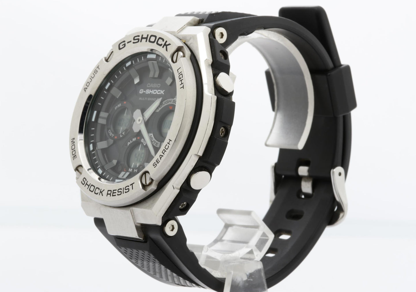 CASIO カシオ 時計 GSHOCK GSTEEL GSTW100 Series GSTW1101AJF ブラック文字盤 樹脂／ステンレススチール メンズ デジアナ