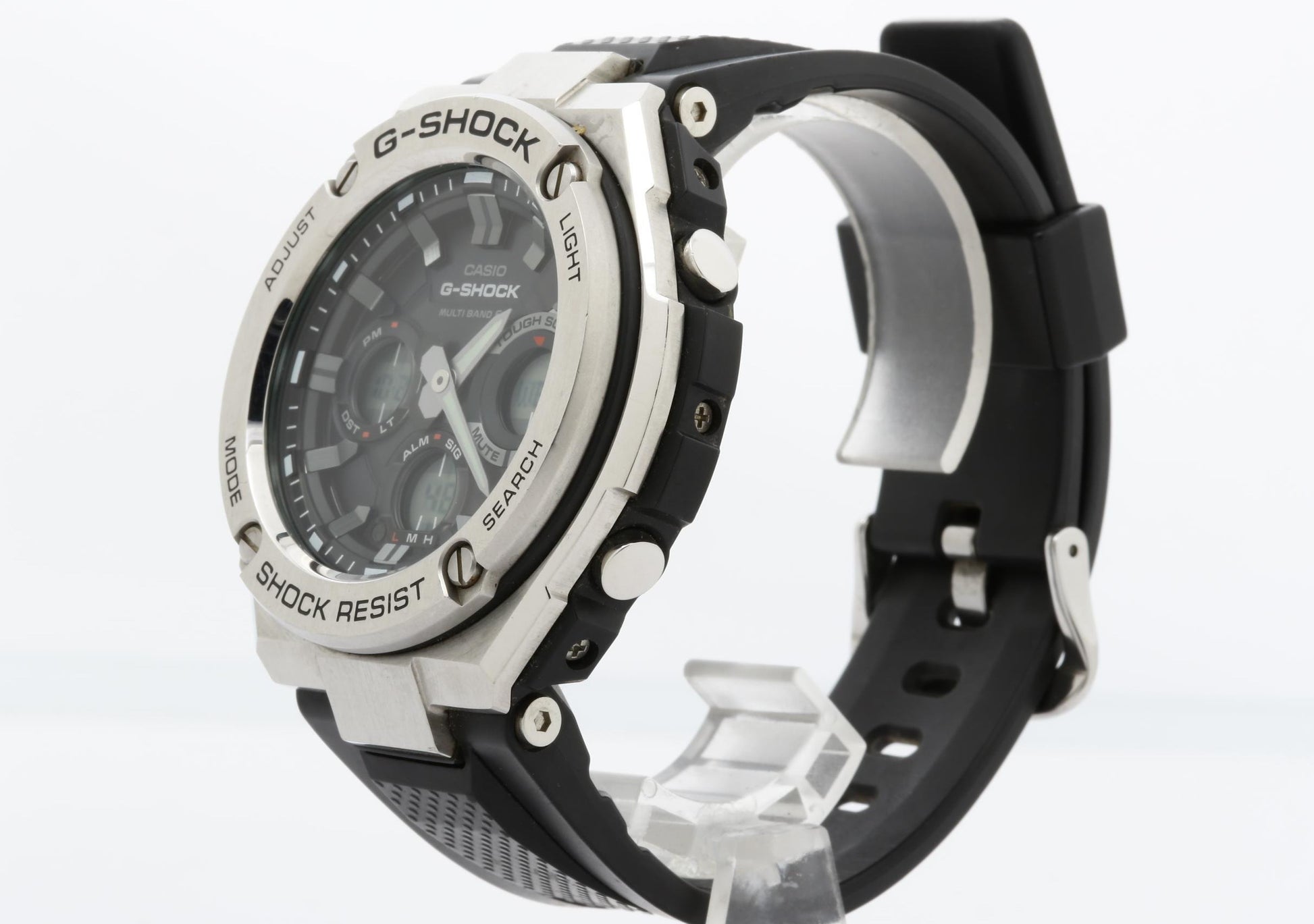 CASIO カシオ 時計 GSHOCK GSTEEL GSTW100 Series GSTW1101AJF ブラック文字盤 樹脂／ステンレススチール メンズ デジアナ