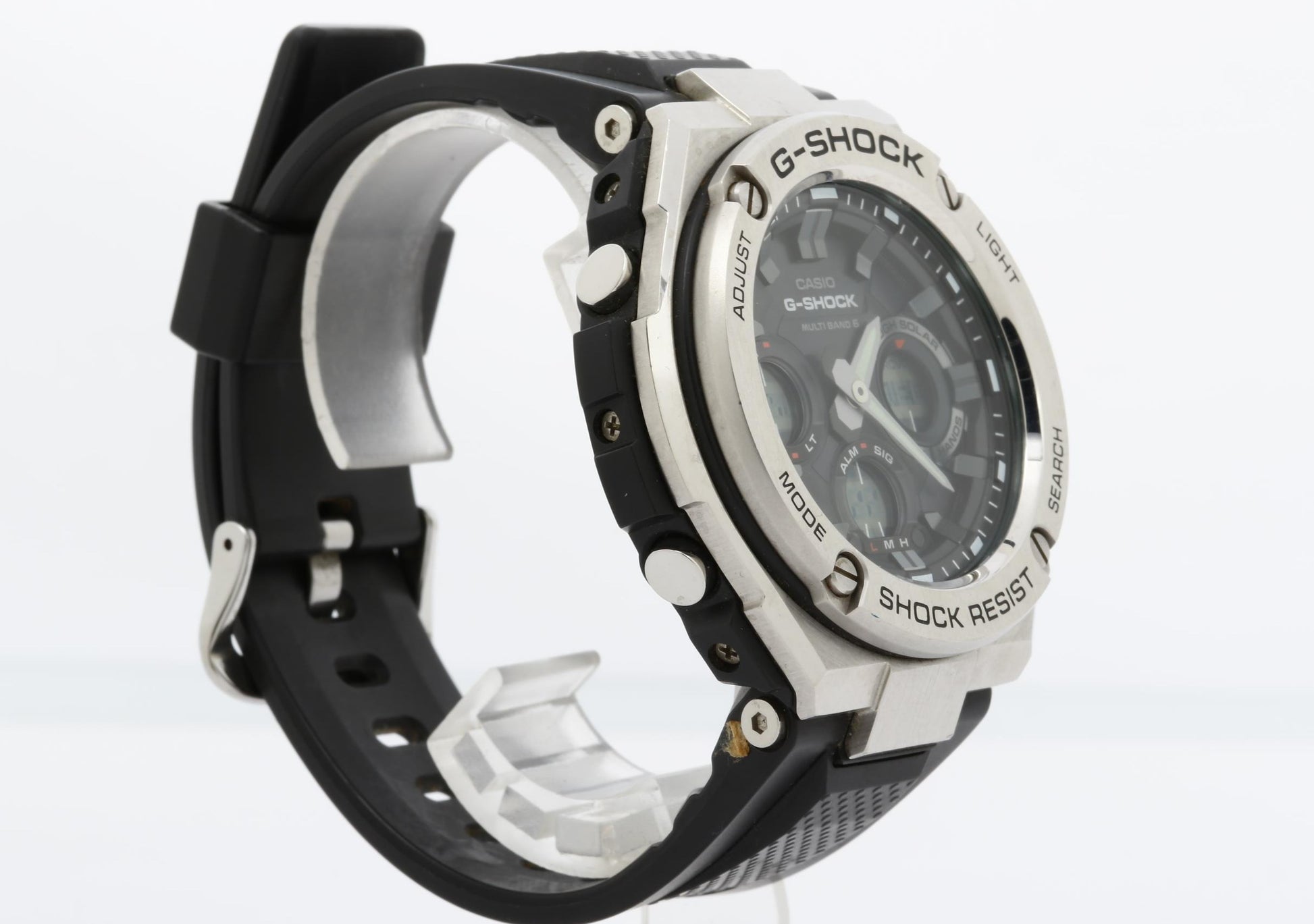 CASIO カシオ 時計 GSHOCK GSTEEL GSTW100 Series GSTW1101AJF ブラック文字盤 樹脂／ステンレススチール メンズ デジアナ