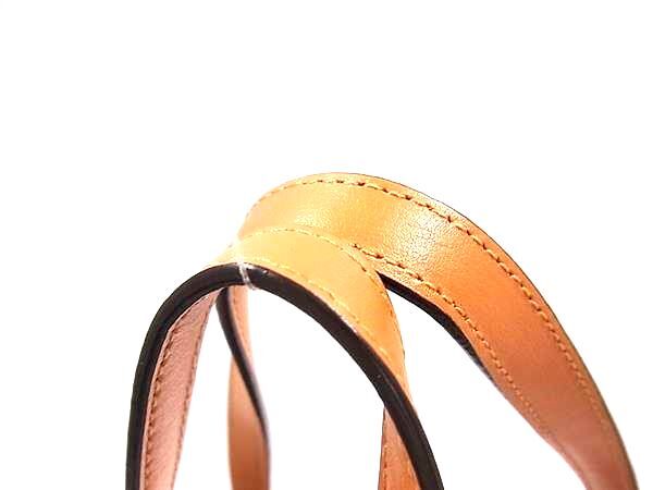 COACH コーチ トートバッグ シグネチャー 1665 ブラウン オレンジ PVC レザー レディース 美品