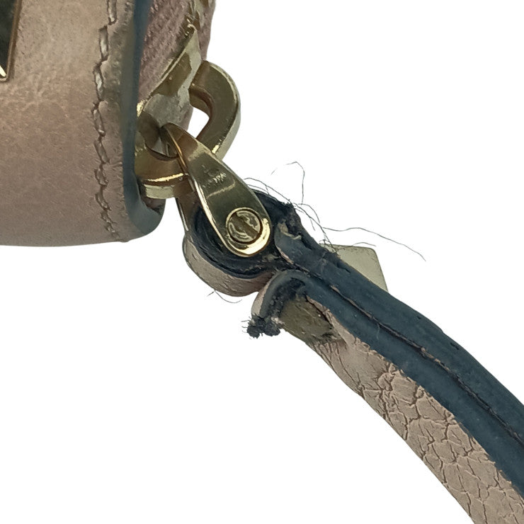 VALENTINO GARAVANI ヴァレンティノ ガラヴァーニ 財布 ロックスタッズ ベージュ レザー レディース ラウンドファスナー 長財布