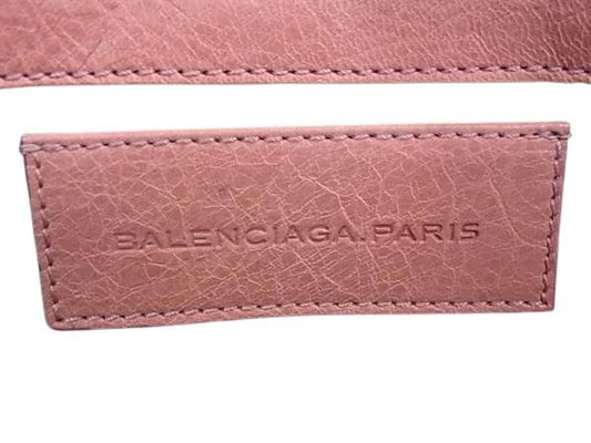 BALENCIAGA バレンシアガ クラッチバッグ ジャイアント エンベロープ 186182 ピンク レザー レディース シルバー金具 美品
