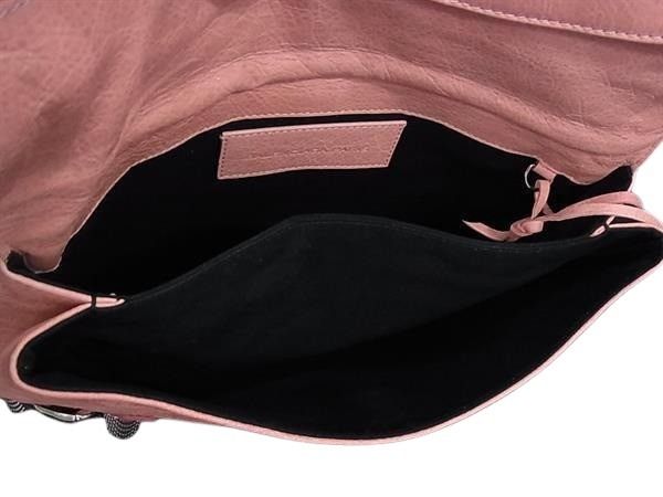 BALENCIAGA バレンシアガ クラッチバッグ ジャイアント エンベロープ 186182 ピンク レザー レディース シルバー金具 美品