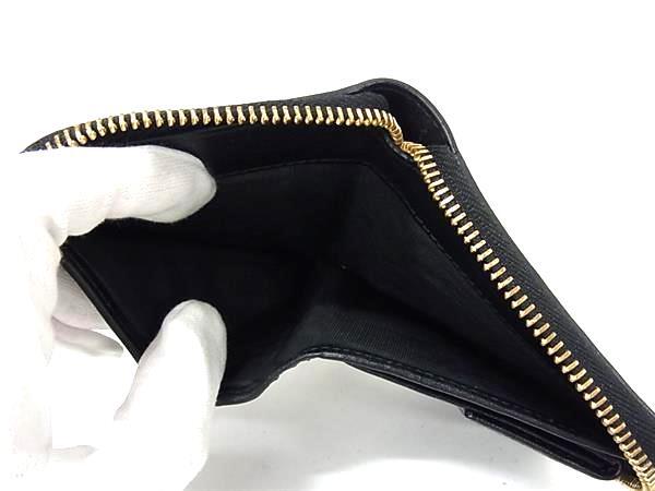 Salvatore Ferragamo フェラガモ 財布 ガンチーニ 22 D290 ブラック レザー ユニセックス ラウンドファスナー 二つ折り 財布