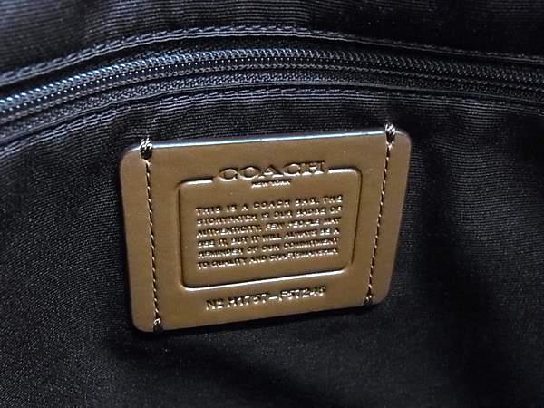 COACH コーチ トートバッグ エクスプローデッドレップス F57246 ブラック ベージュ キャンバス レザー レディース 美品