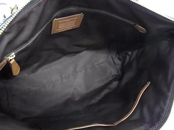 COACH コーチ トートバッグ エクスプローデッドレップス F57246 ブラック ベージュ キャンバス レザー レディース 美品