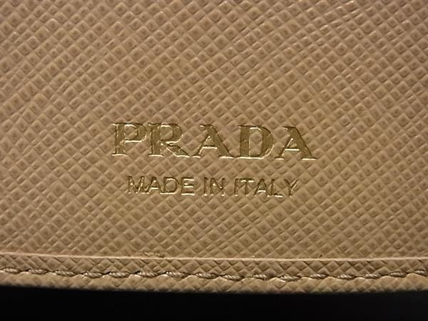 PRADA プラダ キーケース 1PG222 ブラウン サフィアーノレザー ユニセックス 6連 ゴールド金具 美品