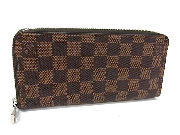LOUIS VUITTON ルイヴィトン 財布 ジッピーウォレット ヴェルティカル N61207 エベヌ（ブラウン） ダミエ メンズ ラウンドファスナー 長財布 シルバー金具