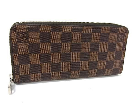 LOUIS VUITTON ルイヴィトン 財布 ジッピーウォレット ヴェルティカル N61207 エベヌ（ブラウン） ダミエ メンズ ラウンドファスナー 長財布 シルバー金具