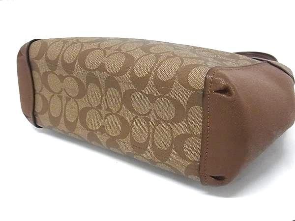 COACH コーチ ハンドバッグ シグネチャー F26139 ブラウン PVC レザー レディース 2WAY