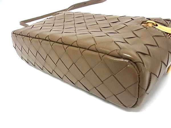 BOTTEGA VENETA ボッテガヴェネタ バニティーケース バン バン 789109 ライムストーン レザー ユニセックス 2WAY イントレチャート 美品