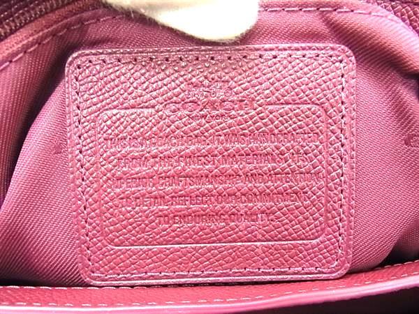 COACH コーチ ハンドバッグ 36882 ワインレッド レザー レディース 2WAY
