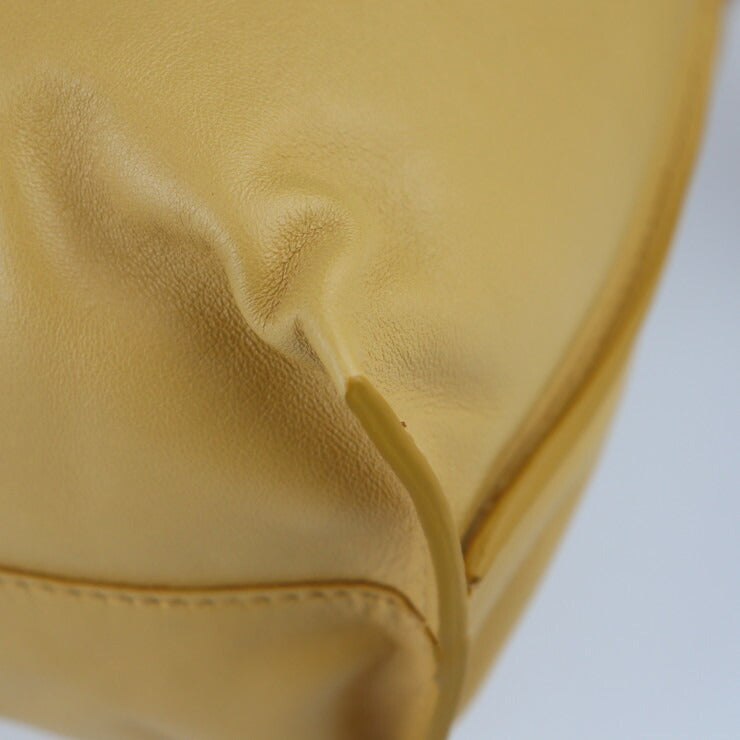 超美品 LOEWE ロエベ フラメンコ クラッチ パファー ショルダーバッグ A411FC1X67 カーフスキン レザー キャメル系 ゴールド金具 ミディアム 2WAY