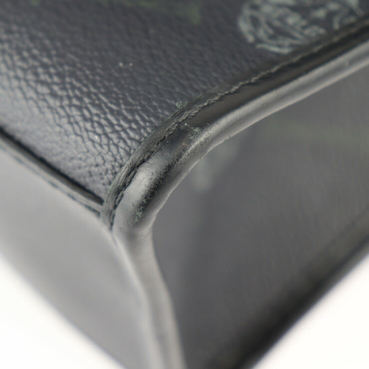 Berluti ベルルッティ リポーター スモール ショルダーバッグ - PVC レザー ブラック×グレー ブラウン シルバー金具 2WAY ハンドバッグ クロスボディバッグ