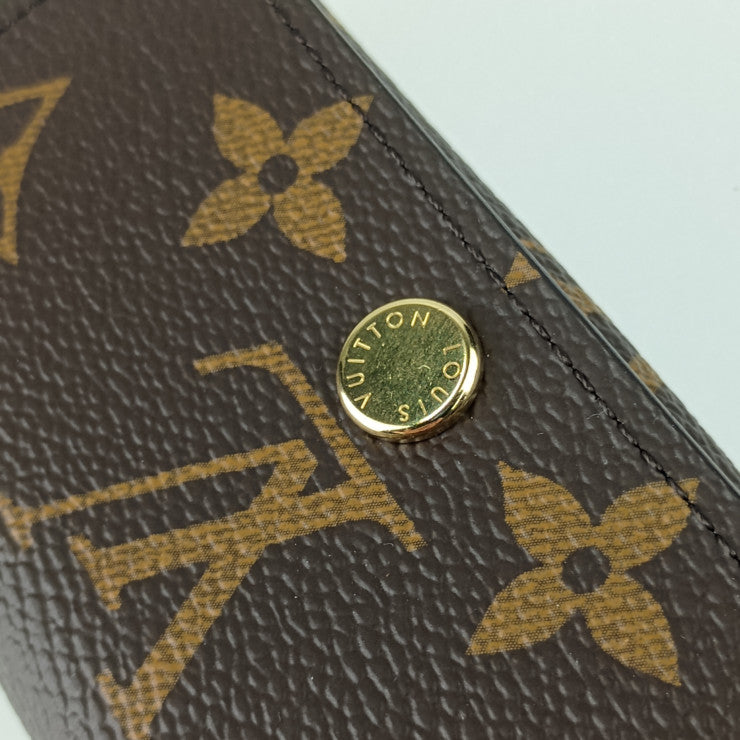 LOUIS VUITTON ルイヴィトン キーケース モノグラム ミュルティクレ4 日本限定カラー M82923 ブラウン ライトブルー PVC レザー ユニセックス ゴールド金具 4連 新古未使用展示品