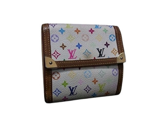 LOUIS VUITTON ルイヴィトン 財布 ポルトモネ ビエ カルトクレディ M92983 ブロン モノグラムマルチカラー レディース 三つ折り財布 ゴールド金具