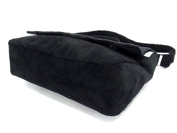 CHANEL シャネル ショルダーバッグ PRECISION ココマーク - ブラック ホワイト パイル レディース ノベルティ 超美品