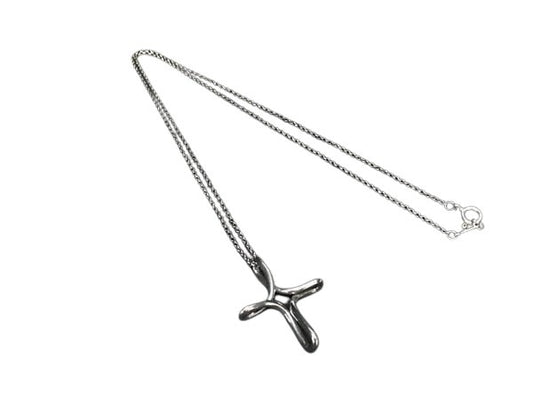TIFFANY＆Co ティファニー ネックレス エルサペレッティ インフィニティクロス - SV925 シルバー レディース 美品