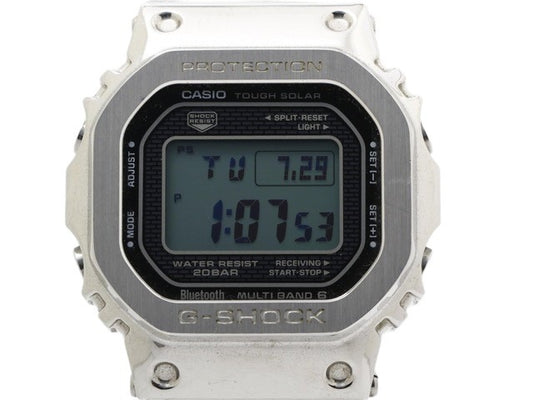 CASIO カシオ 腕時計 G-SHOCK フルメタル GMW-B5000 シルバー デジタル文字盤 ステンレス メンズ デジタル 電波ソーラー