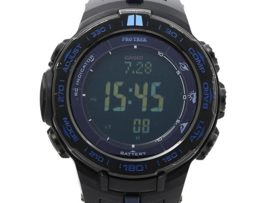 CASIO カシオ 腕時計 プロトレック PRW-3100Y ブラック ブルー デジタル文字盤 ステンレス 樹脂 メンズ デジタル 電波ソーラー