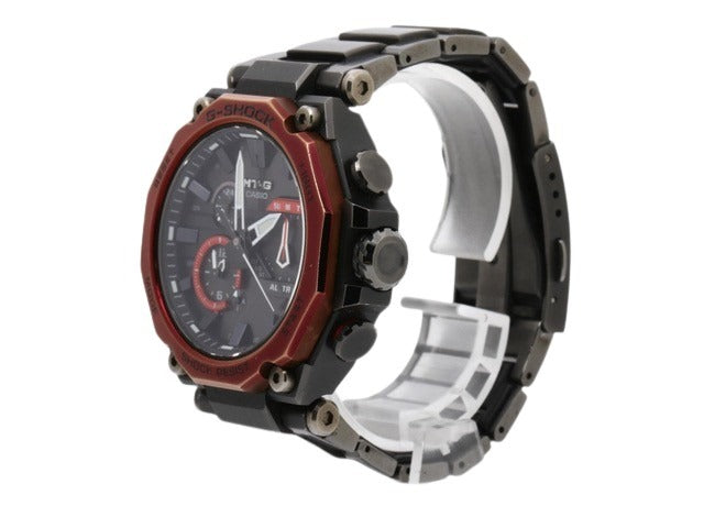 CASIO カシオ 腕時計 G-SHOCK MTG-B2000BD ブラック×ボルドー ブラック文字盤 カーボン ステンレス メンズ アナログ 電波ソーラー