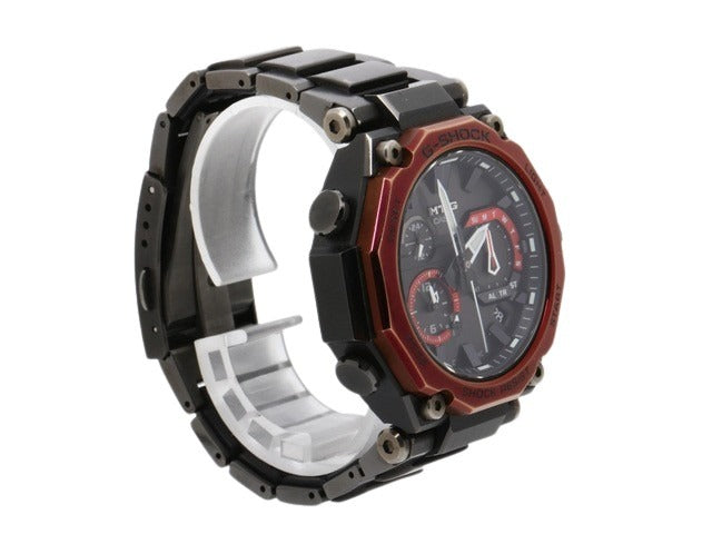 CASIO カシオ 腕時計 G-SHOCK MTG-B2000BD ブラック×ボルドー ブラック文字盤 カーボン ステンレス メンズ アナログ 電波ソーラー