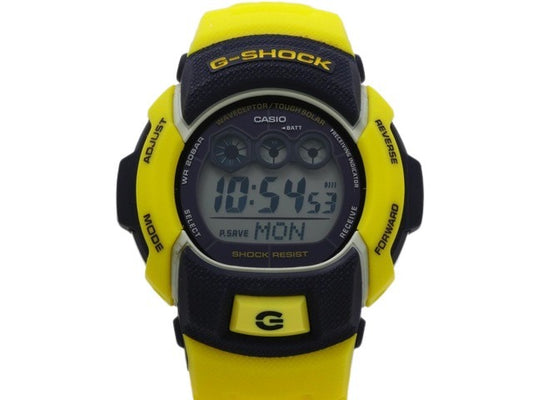 CASIO カシオ 腕時計 G-SHOCK ラスタファリアン GW-002RJ-9JF イエロー ネイビー デジタル文字盤 樹脂 ステンレス メンズ デジタル 電波ソーラー 美品